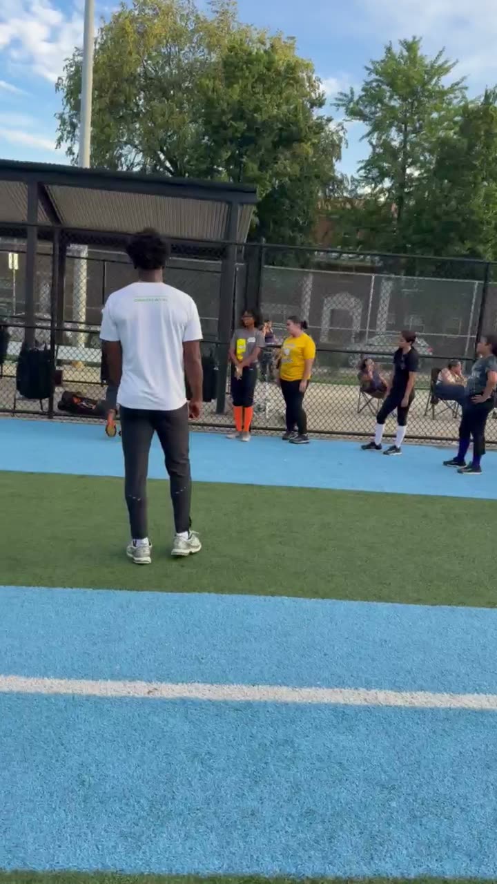 Plus2 athlete working through an agility drill