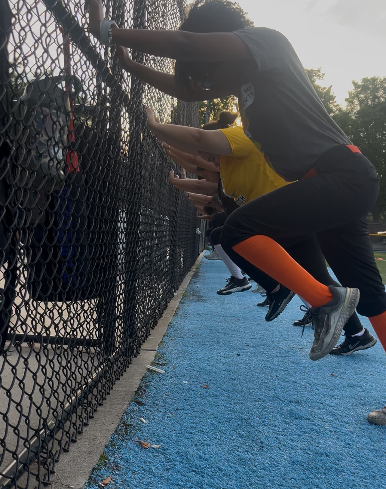 Athlete giving full effort during a Plus2 Performance session