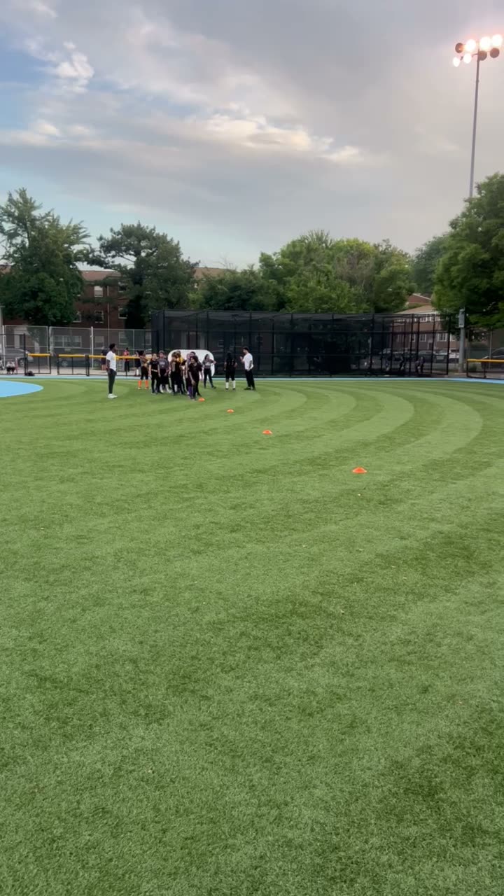 Athlete building speed during a Plus2 Performance training session